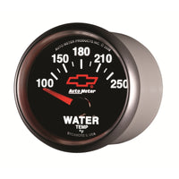 Thumbnail for Autometer GM Bowtie Black 2-1/16in 100-250 F Pedestal Electronic Water Temp Gauge