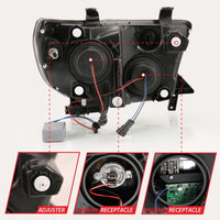 Thumbnail for ANZO 2007-2014 Toyota Tundra Projector Light Bar H.L Black Amber(Led High Beam) (Halogen Version)