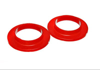Thumbnail for Energy Suspension Universal 2 3/16in ID 3 1/2in OD 11/16in H Red Coil Spring Isolators (2 per set)