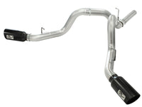 Thumbnail for aFe MachForce XP Exhaust 4inch DP-Back All SS 2011-14 GM Diesel Trucks V8-6.6L LML Black Tips