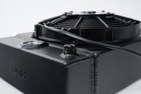 Thumbnail for CSF Universal Drag Race / Tuck Radiator w/9in Spal Fan - 10.5in H x 10in L x 3.6in W - Black