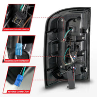 Thumbnail for ANZO 14-18 GMC Sierra 1500 Full LED Taillights Black Housing Smoke Lens (w/C Light Bars)