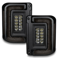 Thumbnail for Oracle 07-17 Jeep Wrangler JK Flush Mount LED Tail Lights - Tinted SEE WARRANTY