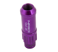 Thumbnail for NRG 700 Series M12 X 1.25 Steel Lug Nut w/Dust Cap Cover Set 21 Pc w/Locks & Lock Socket - Purple