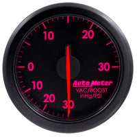 Thumbnail for Autometer Airdrive 2-1/6in Boost/Vac Gauge 30in HG/30 PSI - Black