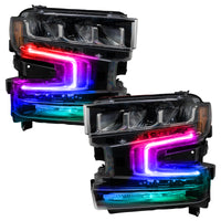 Thumbnail for Oracle 19-21 Chevy Silverado 1500 RGB+W Headlight DRL Kit - w/ Simple Controller SEE WARRANTY