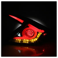 Thumbnail for Spyder 16-19 Honda Civic 4 Door Light Bar LED Tail Lights - Black - ALT-YD-HC164D-LB-BK