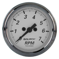 Thumbnail for AutoMeter American Platinum 2-1/16in 7K RPM In-Dash Tachometer Gauge
