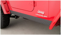 Thumbnail for Bushwacker 97-06 Jeep Wrangler Trail Armor Side Rocker Panels - Black