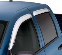 Thumbnail for AVS 02-09 Chevy Trailblazer Ventvisor Outside Mount Front & Rear Window Deflectors 4pc - Chrome
