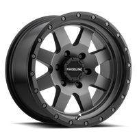 Thumbnail for Raceline 935G Defender 17x9in / 5x139.7 BP / -12mm Offset / 107.95mm Bore - Gunmetal Wheel