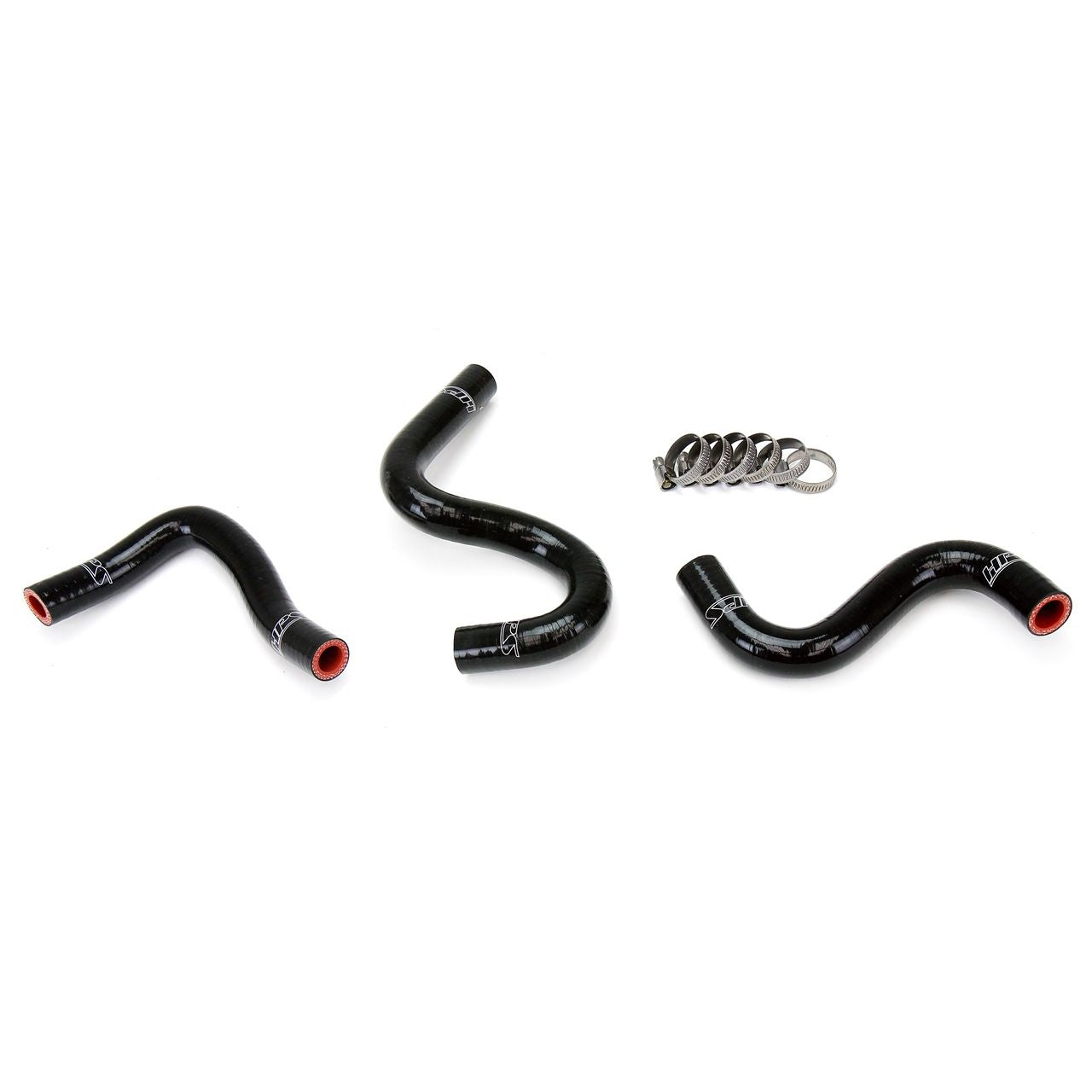 HPS Black Reinforced Silicone Heater Hose Kit for Toyota 83-87 Corolla AE86 4A-GEU Left Hand Drive