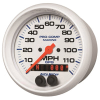 Thumbnail for Autometer Gauge GPS Speedometer 3-3/8in 120 MPH Marine White Gauge