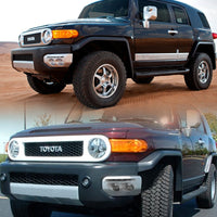 Thumbnail for Spyder Toyota FJ Cruiser 07-14 Fog Lights W LED Daytime Running Lights w/swch- Clear FL-DRL-TFJ07-C