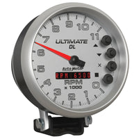 Thumbnail for Autometer 5 inch Ultimate DL Playback Tachometer 11000 RPM - Silver