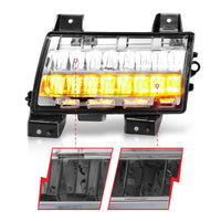 Thumbnail for ANZO 2018-2021 Jeep Wrangler LED Side Markers Chrome Housing Clear Lens w/ Sequential Signal