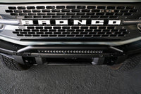 Thumbnail for DV8 Offroad 2021-2022 Ford Bronco (Not For Factory Plastic Bumper) Factory Bumper Bull Bar - Black