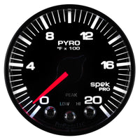 Thumbnail for Autometer Spek-Pro 52.4mm 0-2000F Digital Stepper Motor Pyrometer Gauge