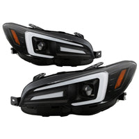 Thumbnail for Spyder Subaru Impreza WRX 15-20 LED High-Power LED Headlights-Black PRO-YD-SWRX15LEDAP-SBSEQ-BK
