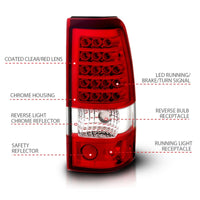 Thumbnail for ANZO 2003-2006 Chevrolet Silverado 1500 LED Taillights Red/Clear
