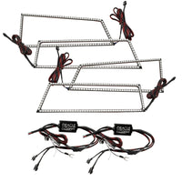 Thumbnail for Oracle Chevrolet Silverado 03-06 Square Halo Kit - ColorSHIFT w/o Controller SEE WARRANTY