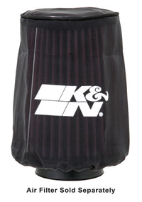 Thumbnail for K&N 4.5in Base ID x 3.5in Top ID x 6in H - Black - Round Tapered - DryCharger Air Filter Wrap