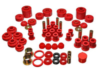 Thumbnail for Energy Suspension 80-96 Ford F150 Std/Extra Cab Pickup Red Hyper-Flex Master Bushing Set