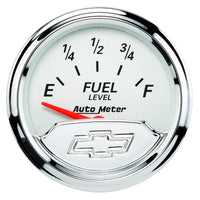 Thumbnail for AutoMeter Gauge Fuel Level 2-1/16in. 240 Ohm(e) to 33 Ohm(f) Elec Chevrolet Heritage Bowtie