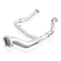 Thumbnail for Stainless Works 15-18 F-150 3.5L Downpipe 3in High-Flow Cats Y-Pipe Factory Connection