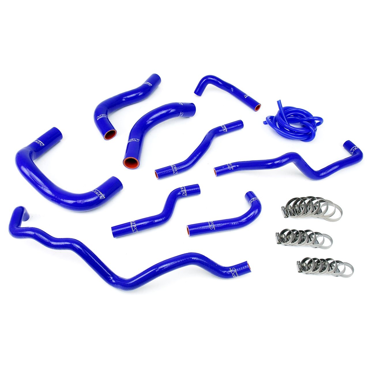 HPS Reinforced Blue Silicone Radiator + Heater Hose Kit Coolant for Scion 08-14 iQ 1.3L