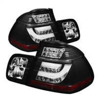 Thumbnail for Spyder BMW E46 3-Series 02-05 4Dr Light Bar Style LED Tail Lights Black ALT-YD-BE4602-4D-LBLED-BK