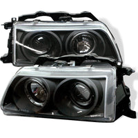 Thumbnail for Spyder Honda Civic 90-91/CRX 90-91 Projector Headlights LED Halo Blk PRO-YD-HC90-HL-BK