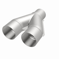 Thumbnail for MagnaFlow Universal Trans Y-Pipe All SS 4inch (Dual) 3.5inch (Single) x 13inch (Overall)