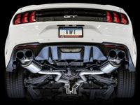Thumbnail for AWE Tuning 2018+ Ford Mustang GT (S550) Cat-back Exhaust - Touring Edition (Quad Chrome Silver Tips)