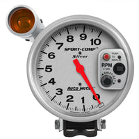 Thumbnail for Autometer Sport-Comp 5 inch 10K RPM Shift Light Silver Tach