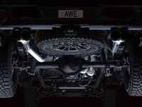 Thumbnail for AWE Tuning 22-23 GMC Sierra 1500 AT4X 6.2L 0FG Catback Split Dual (Flat Bumper) - Diamond Black Tips