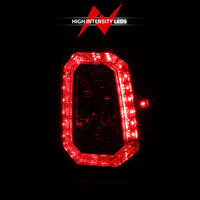 Thumbnail for ANZO 2003-2006 Chevy Silverado 1500 LED Taillights Plank Style Chrome With Red/Clear Lens