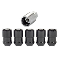Thumbnail for McGard Wheel Lock Nut Set - 5pk. (Cone Seat) 1/2-20 / 3/4 &13/16 Dual Hex / 1.46in. Length - Black