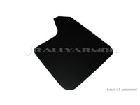 Thumbnail for Rally Armor Universal Fit (No Hardware) Basic Black Mud Flap w/ Black Logo