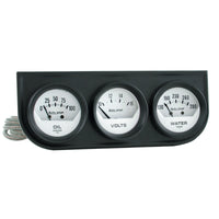 Thumbnail for Autometer AutoGage Analog Console Oil/Water Temp/Volt 2in Gauges White Dial - Black Bezel