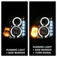 Thumbnail for Spyder Infiniti G35 03-07 2DR Projector Halogen - LED Halo DRL Blk High H4 PRO-YD-IG35032D-DRL-BK