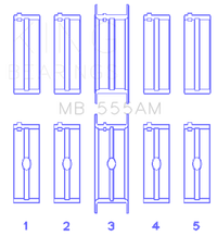 Thumbnail for King Chrysler 350/361/383/403 (Size 010) Main Bearing Set