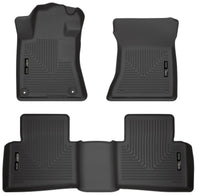 Thumbnail for Husky Liners 19-23 Nissan Altima WeatherBeater Black Front & Second Seat Floor Liner