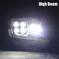 Thumbnail for AlphaRex 05-11 Toyota Tacoma NOVA LED Projector Headlights Plank Style Alpha Black w/Activ Light/DRL