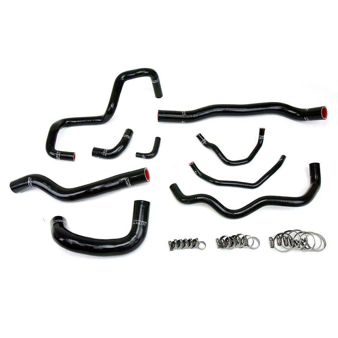 HPS Black Reinforced Silicone Radiator Hose Kit Coolant for Mazda 06-07 Mazdaspeed 6 2.3L Turbo