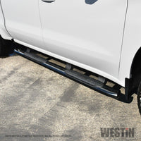 Thumbnail for Westin 2019 Chevrolet Silverado/Sierra 1500 Crew Cab Non LD PRO TRAXX 5 Oval Nerf Step Bars - Black