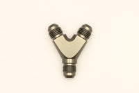 Thumbnail for DeatschWerks 6AN Male Flare + 6AN Male Flare to 6AN Male Flare Y Block Fitting