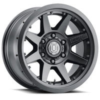 Thumbnail for ICON Rebound Pro 17x8.5 6x5.5 0mm Offset 4.75in BS 106.1mm Bore Satin Black Wheel
