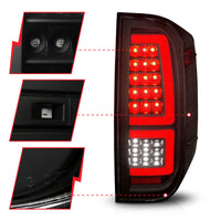 Thumbnail for ANZO 2014-2021 Toyota Tundra LED Taillights Black Housing/Smoke Lens