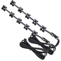 Thumbnail for Oracle 14-21 Infiniti Q50 RGB+W Headlight Halo Upgrade Kit - ColorSHIFT w/o Controller SEE WARRANTY